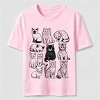 Vintage Cat Lineup Classic T-Shirt
