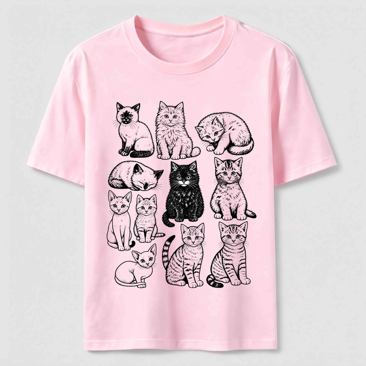 Vintage Cat Lineup Classic T-Shirt