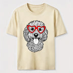 Heart Glasses Dog Classic T-Shirt