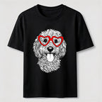 Heart Glasses Dog Classic T-Shirt