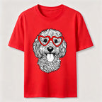 Heart Glasses Dog Classic T-Shirt