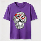 Heart Glasses Dog Classic T-Shirt