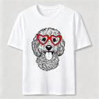 Heart Glasses Dog Classic T-Shirt