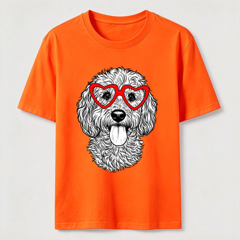 Heart Glasses Dog Classic T-Shirt