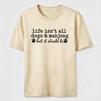 Dogs and Mahjong Classic T-Shirt
