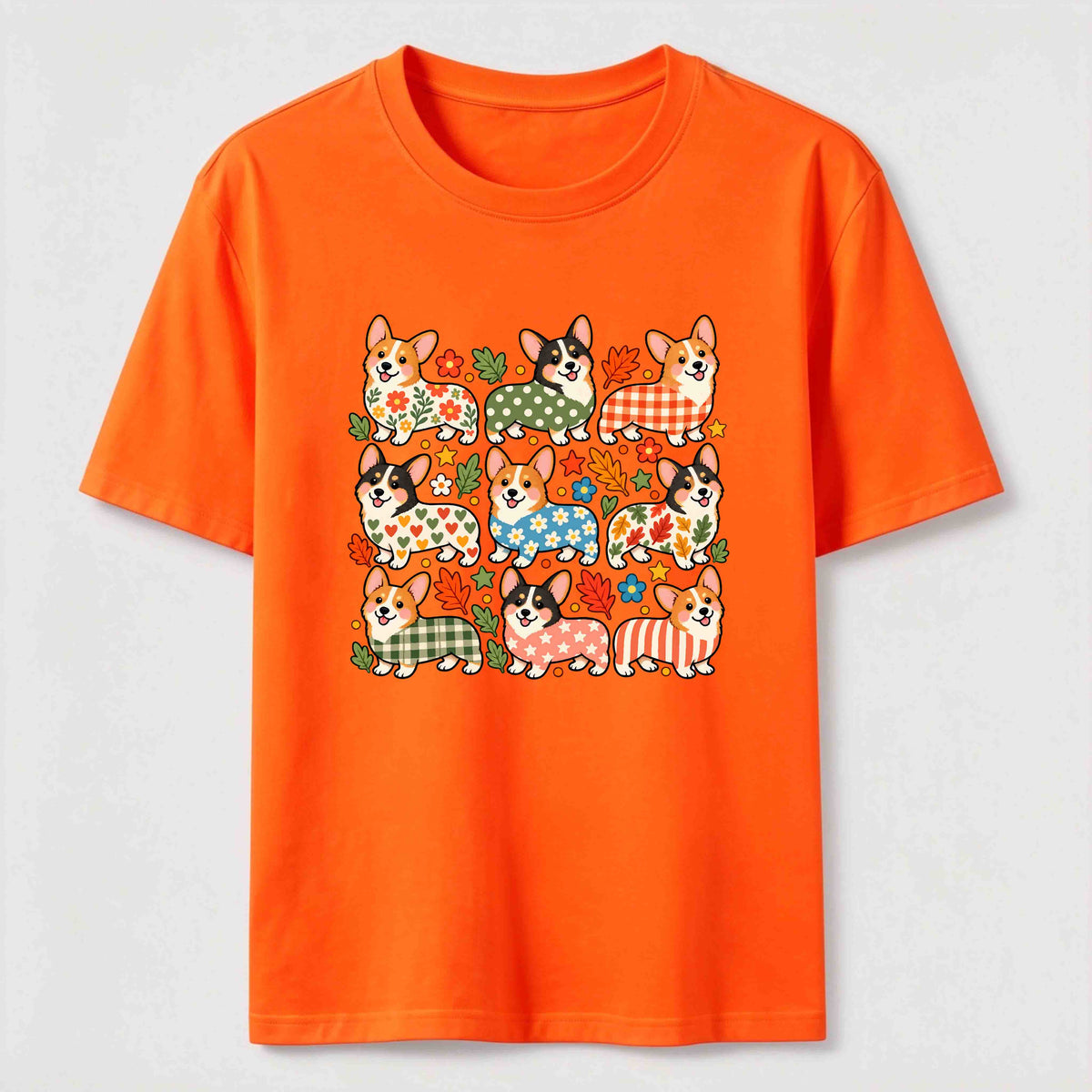 Corgi Pattern Crew Classic T-Shirt