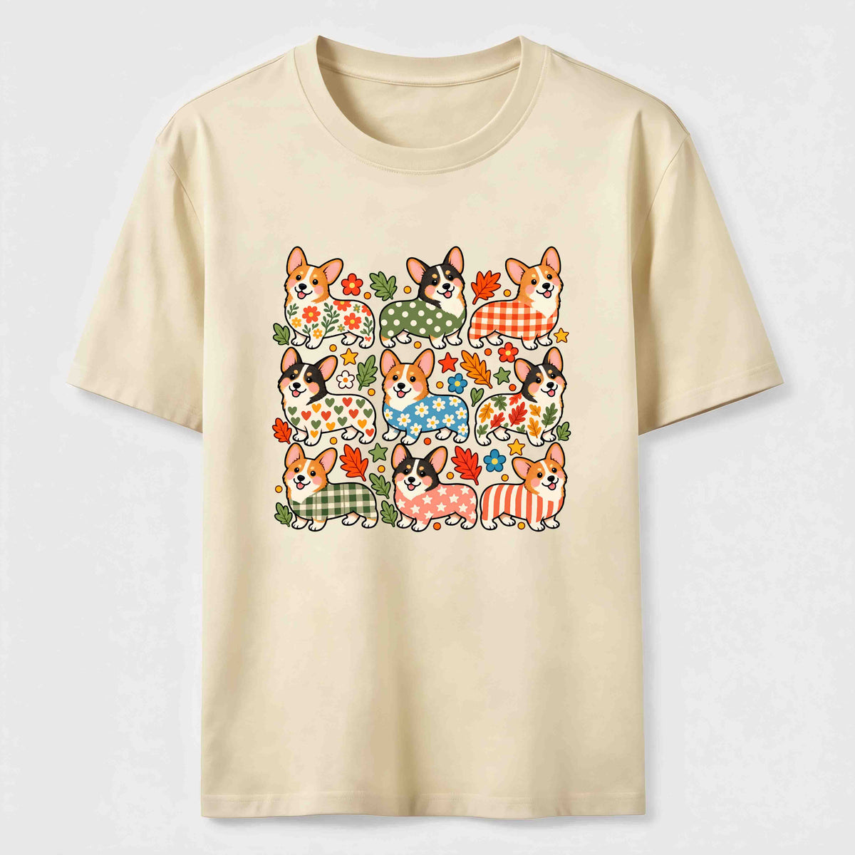 Corgi Pattern Crew Classic T-Shirt