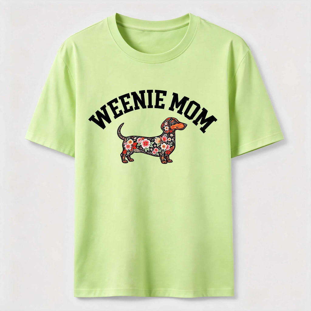 Weenie Mom Floral Dachshund Classic T-Shirt