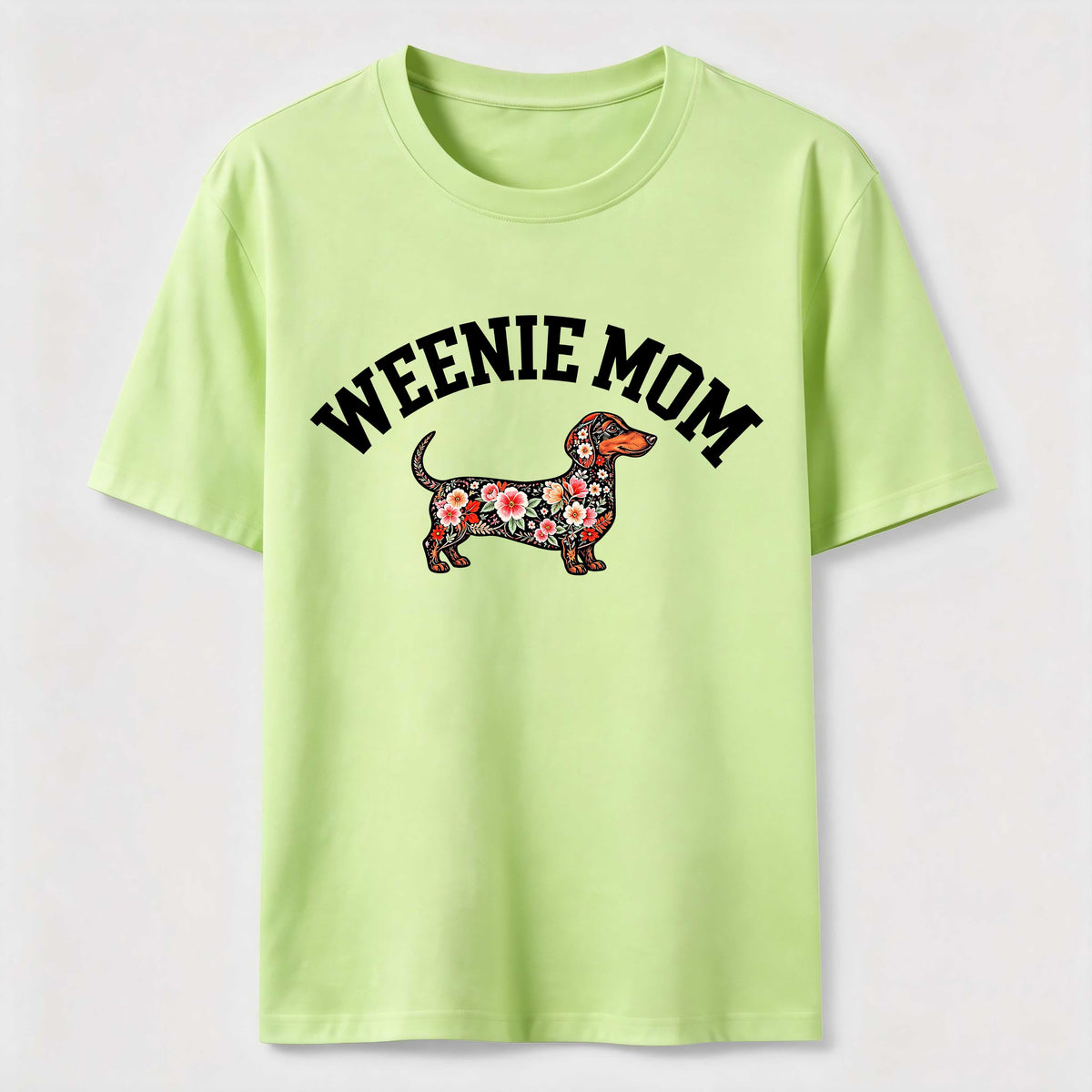 Weenie Mom Floral Dachshund Classic T-Shirt