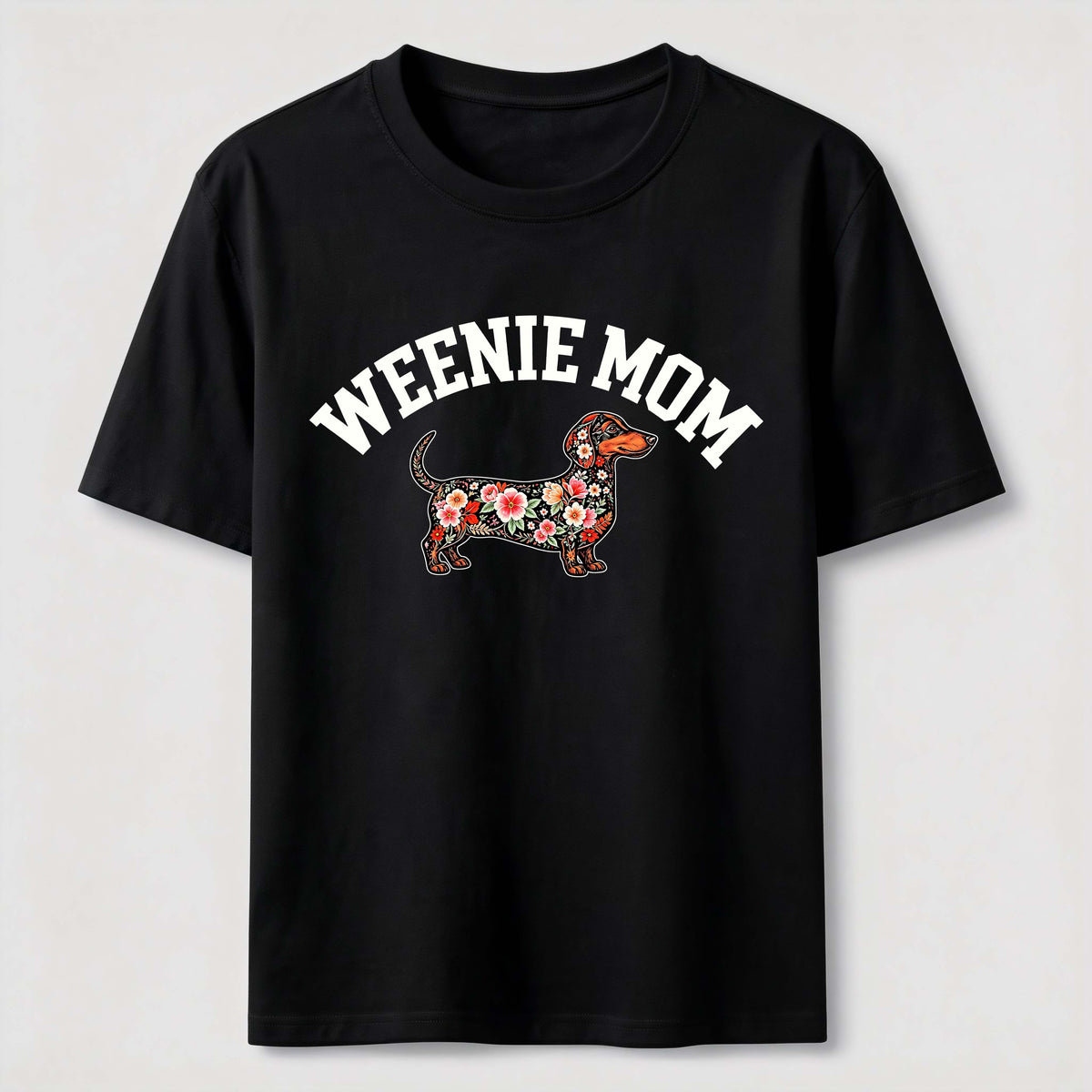 Weenie Mom Floral Dachshund Classic T-Shirt