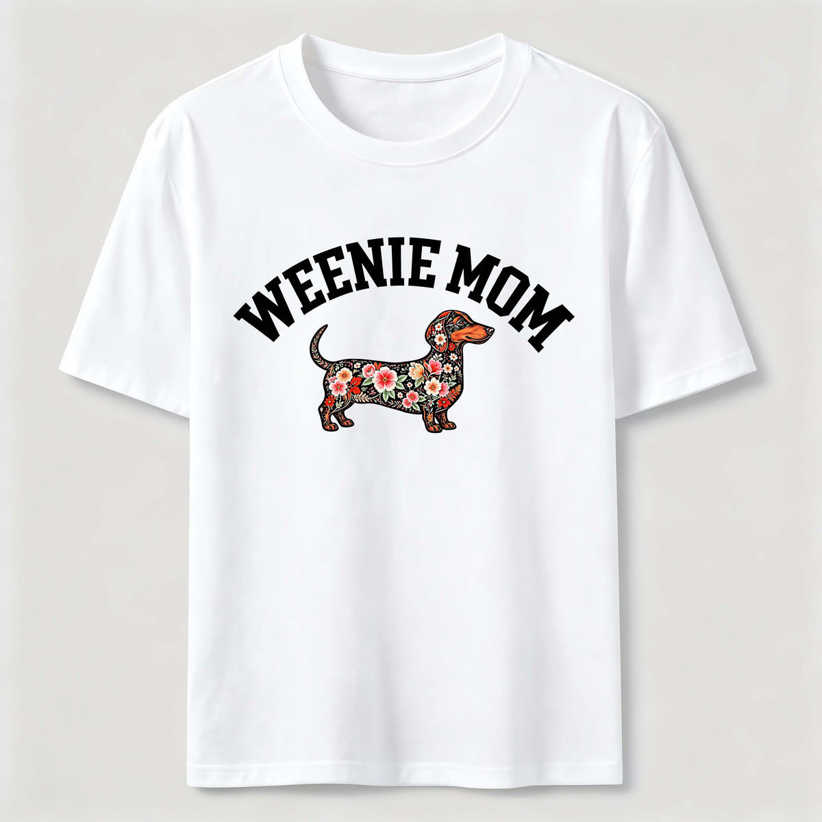 Weenie Mom Floral Dachshund Classic T-Shirt