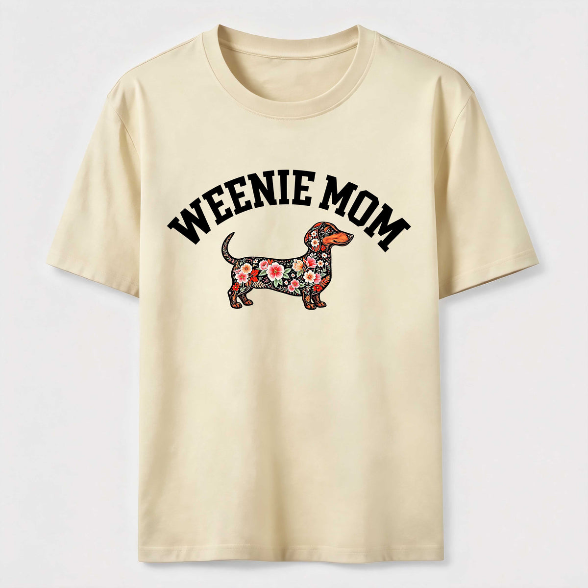 Weenie Mom Floral Dachshund Classic T-Shirt