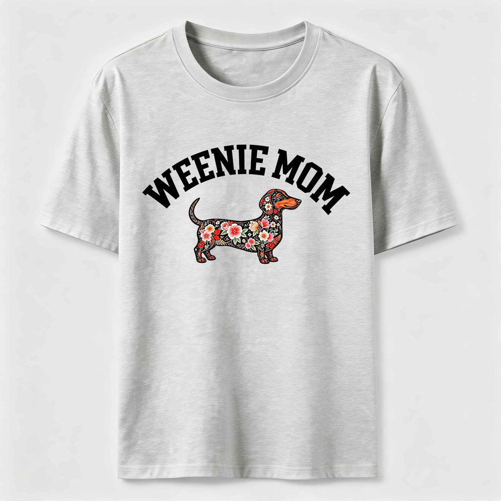 Weenie Mom Floral Dachshund Classic T-Shirt