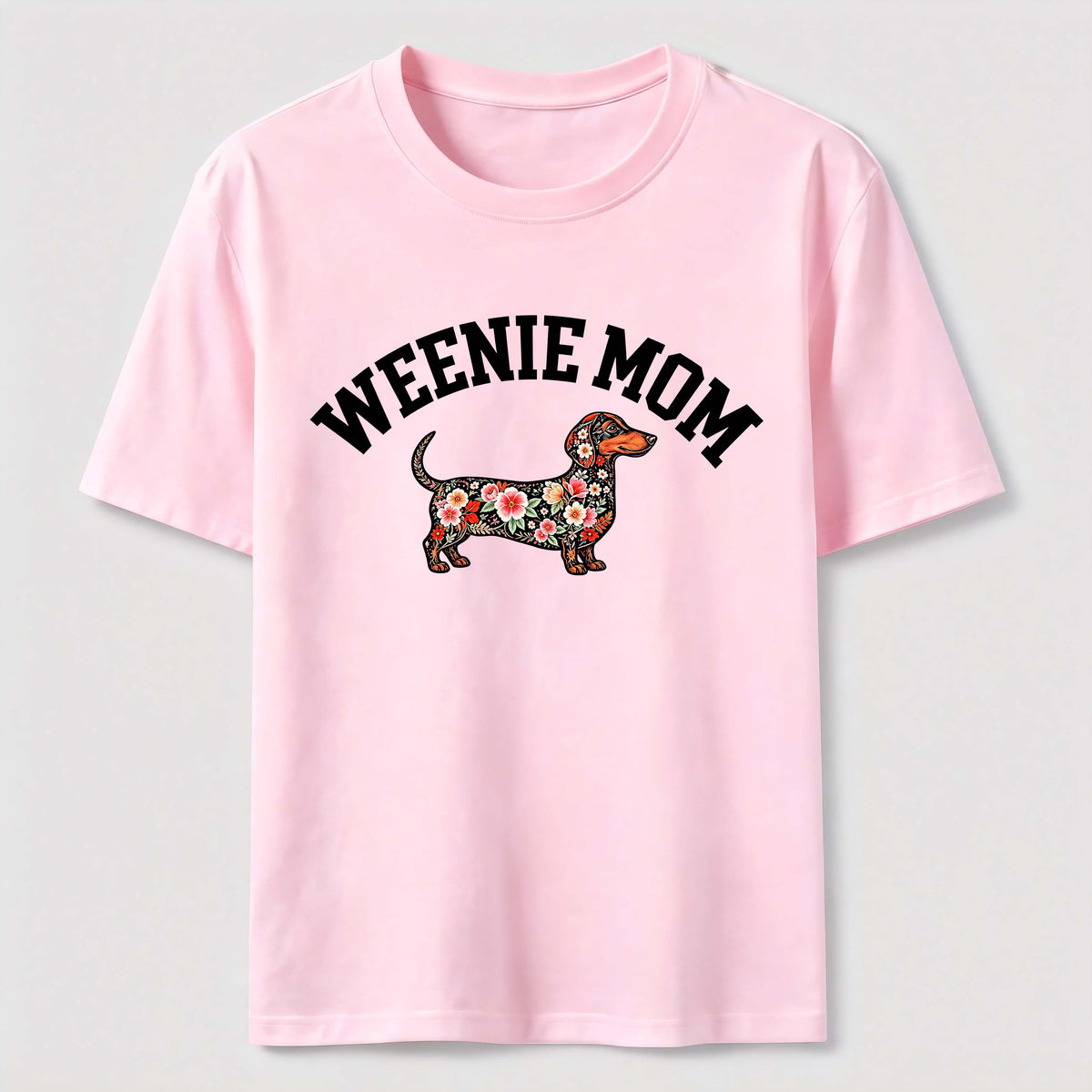 Weenie Mom Floral Dachshund Classic T-Shirt