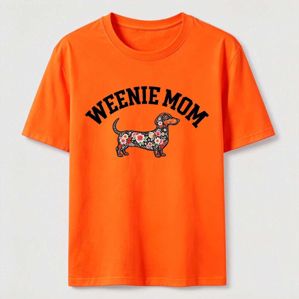 Weenie Mom Floral Dachshund Classic T-Shirt