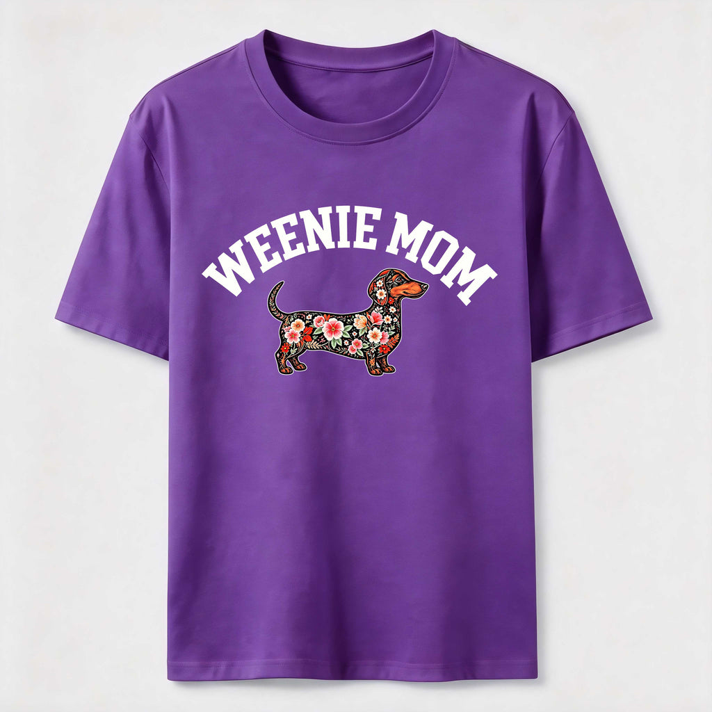 Weenie Mom Floral Dachshund Classic T-Shirt