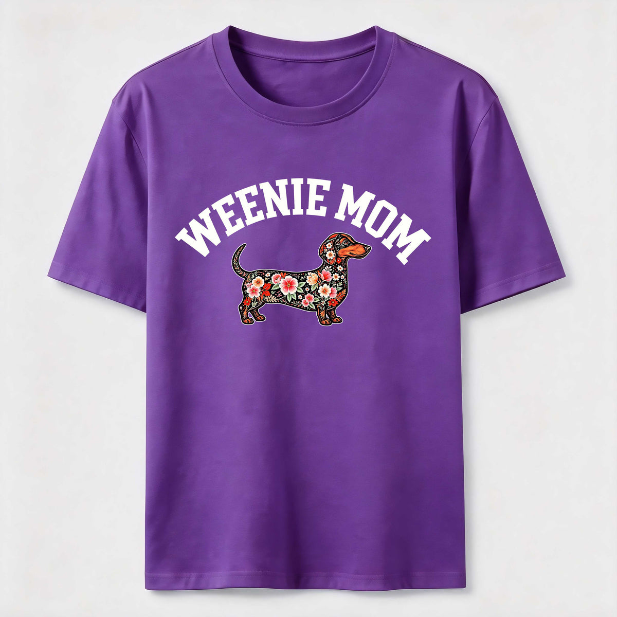Weenie Mom Floral Dachshund Classic T-Shirt