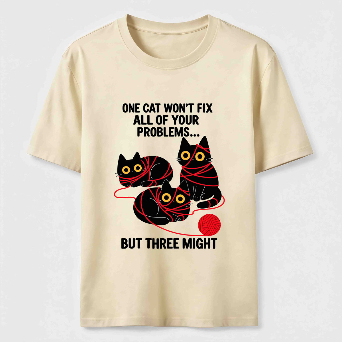 Three Cats Might Classic T-Shirt