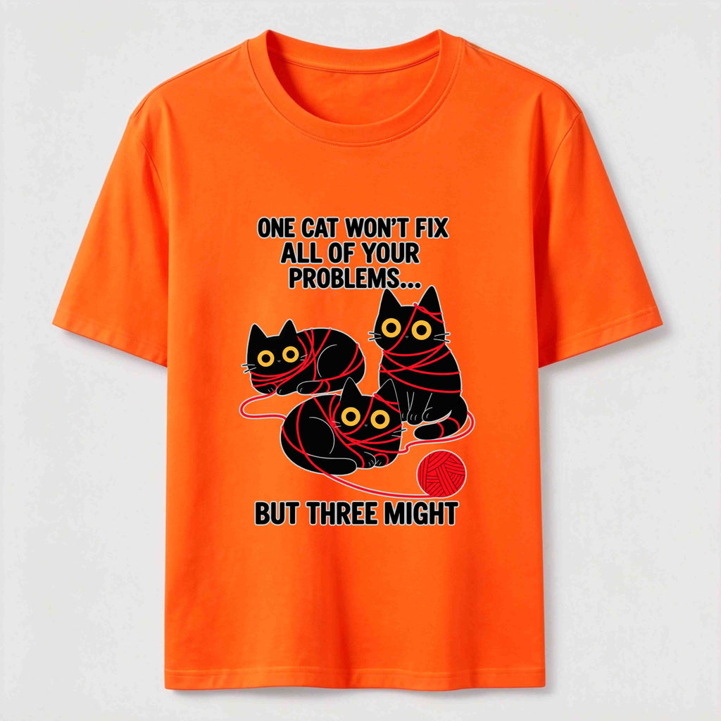 Three Cats Might Classic T-Shirt