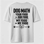 Dog Math Classic T Shirt (Back Print)