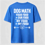 Dog Math Classic T Shirt (Back Print)