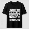 Rent Free Dog Classic T Shirt (Back Print)