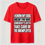 Rent Free Dog Classic T Shirt (Back Print)