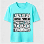Rent Free Dog Classic T Shirt (Back Print)