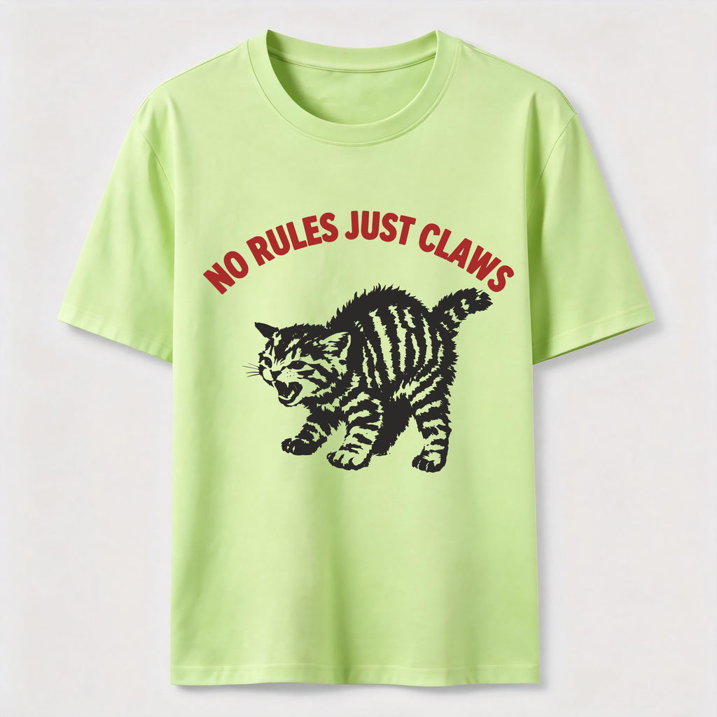 No Rules Just Claws Cat Classic T-Shirt
