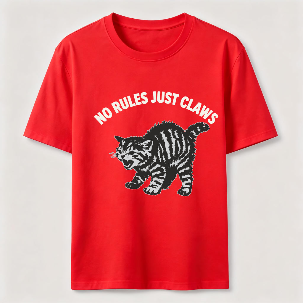No Rules Just Claws Cat Classic T-Shirt