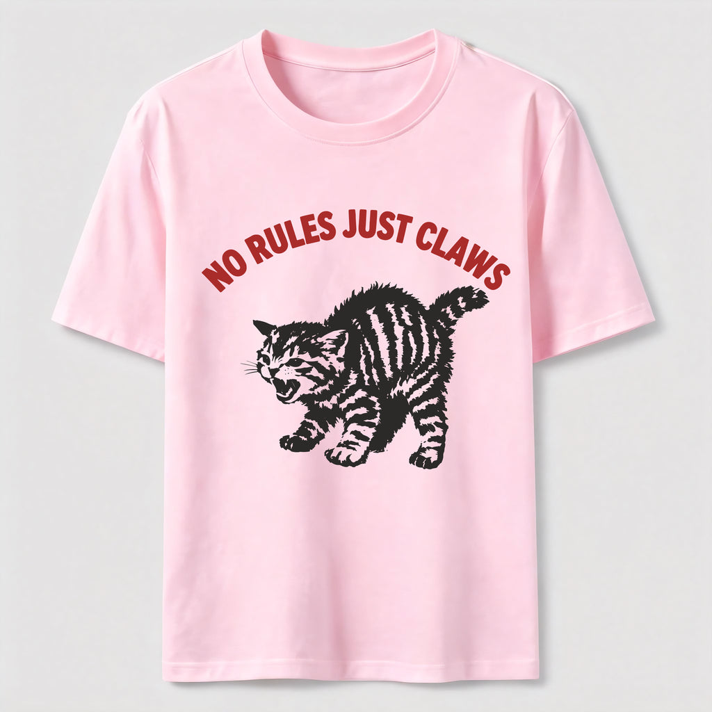 No Rules Just Claws Cat Classic T-Shirt