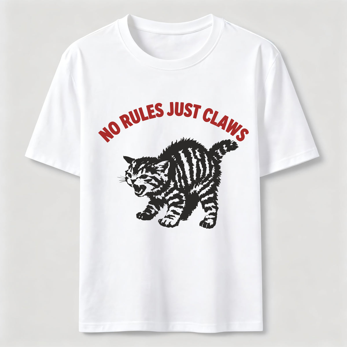 No Rules Just Claws Cat Classic T-Shirt
