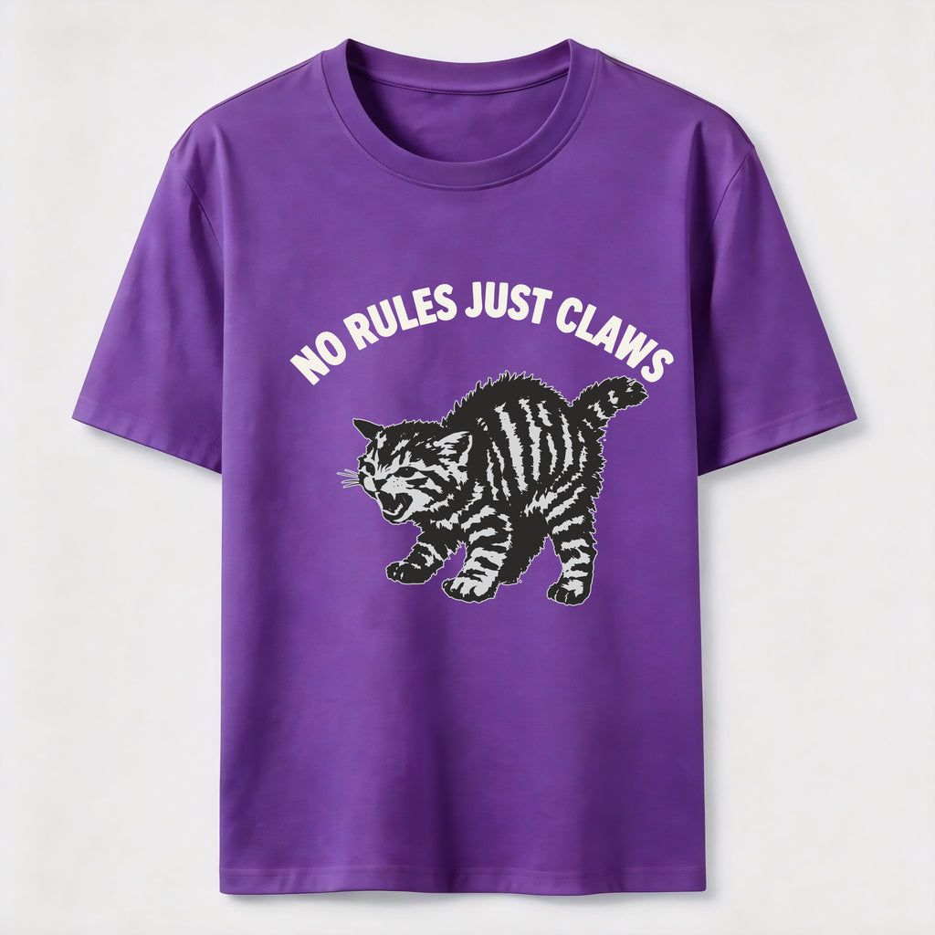 No Rules Just Claws Cat Classic T-Shirt