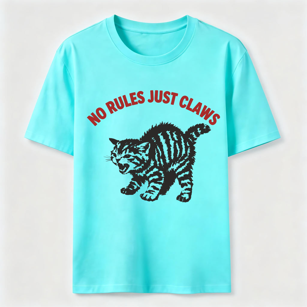 No Rules Just Claws Cat Classic T-Shirt