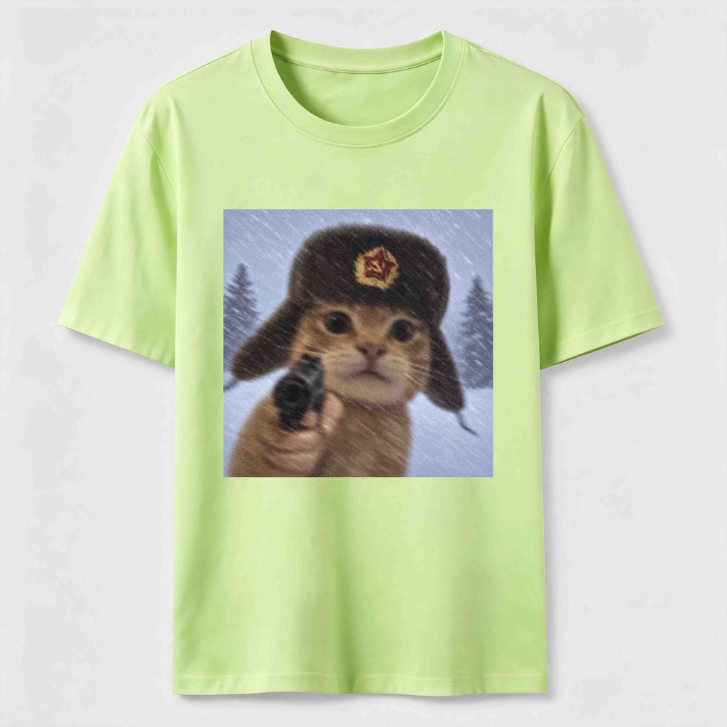 Winter Hat Cat Classic T-Shirt