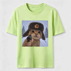 Winter Hat Cat Classic T-Shirt