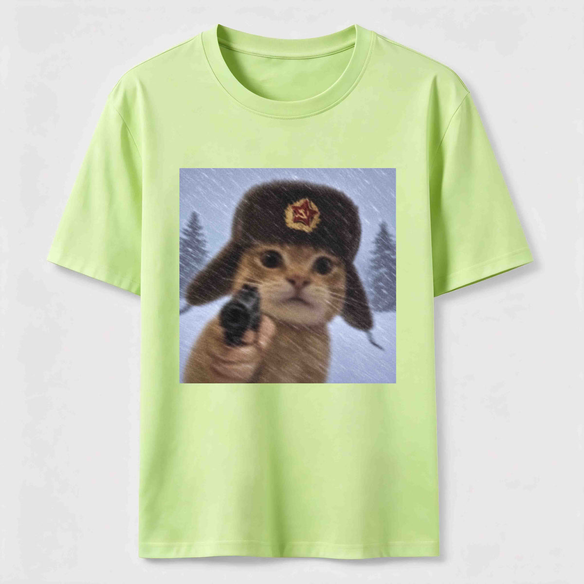 Winter Hat Cat Classic T-Shirt