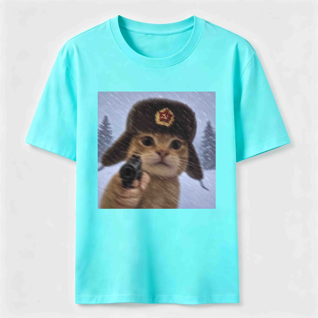 Winter Hat Cat Classic T-Shirt