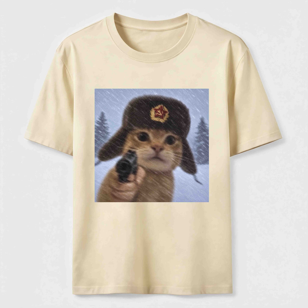Winter Hat Cat Classic T-Shirt