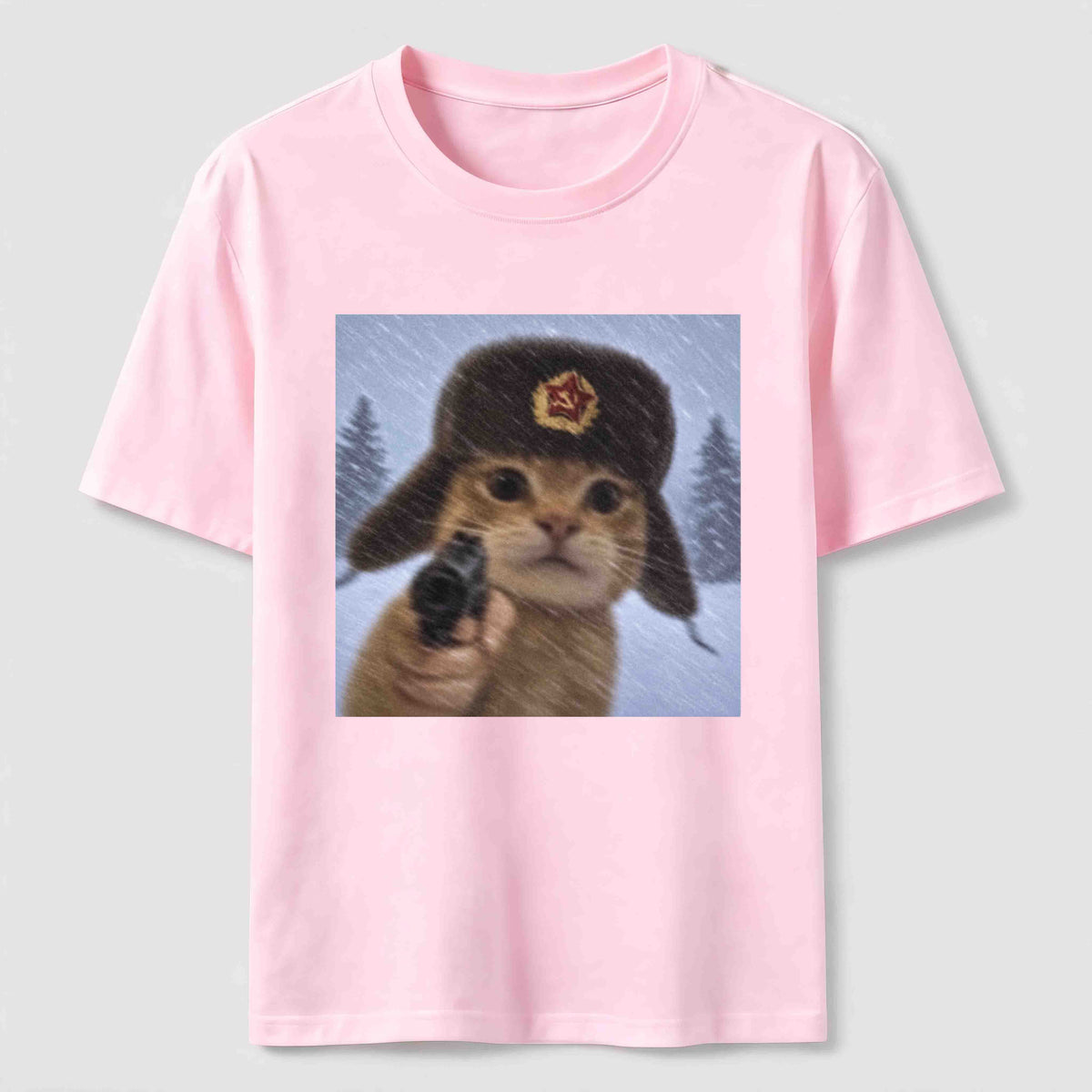 Winter Hat Cat Classic T-Shirt