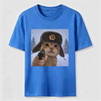 Winter Hat Cat Classic T-Shirt