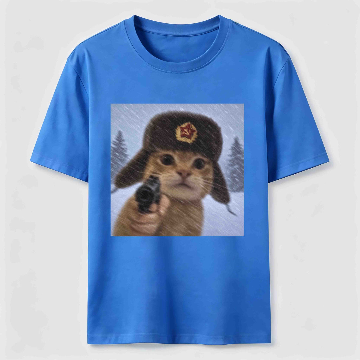 Winter Hat Cat Classic T-Shirt