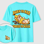 Born to Nap Corgi Classic T Shirt （Two Sided Print）