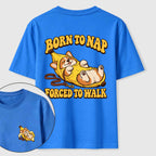 Born to Nap Corgi Classic T Shirt （Two Sided Print）