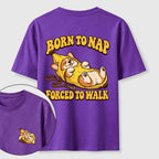 Born to Nap Corgi Classic T Shirt （Two Sided Print）