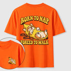 Born to Nap Corgi Classic T Shirt （Two Sided Print）