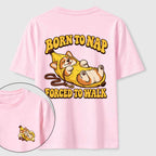 Born to Nap Corgi Classic T Shirt （Two Sided Print）