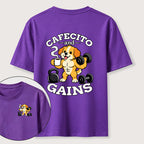 Cafecto and Gains Dog Classic T Shirt （Two Sided Print）