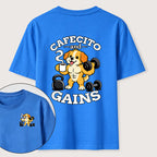Cafecto and Gains Dog Classic T Shirt （Two Sided Print）