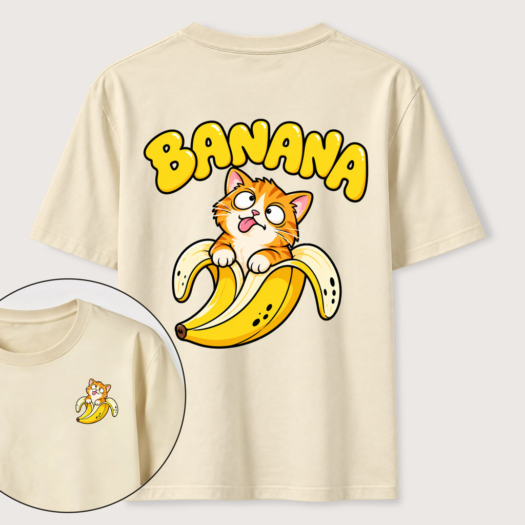 Banana Cat Classic T-Shirt（Two Sided Print）
